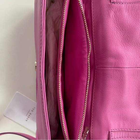 TED BAKER Pink Bow Top handle handbag with long adjustable shoulder cross body - Picture 15 of 16